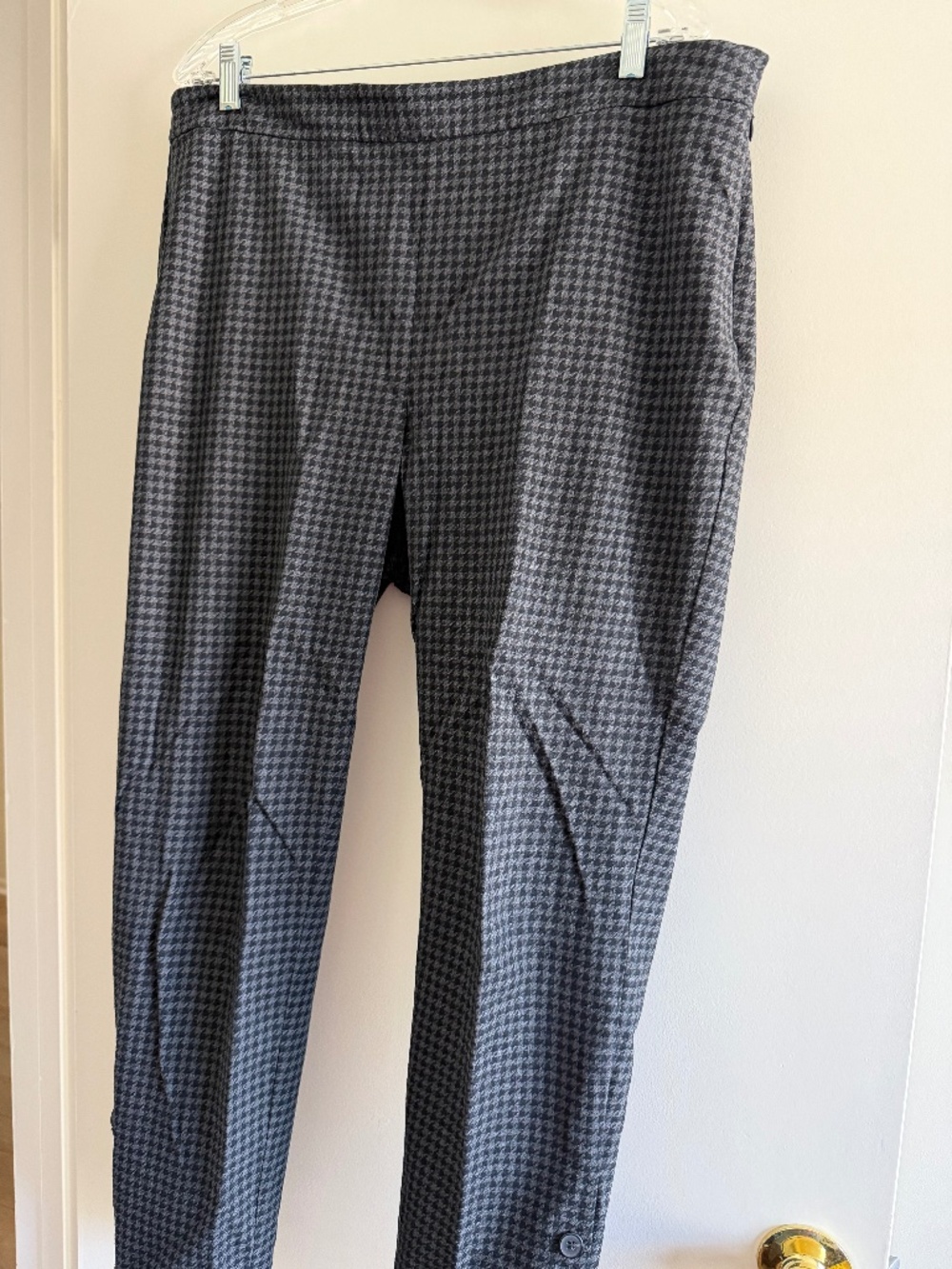 Talbots Chatham Ankle Pant Gray Herringbone